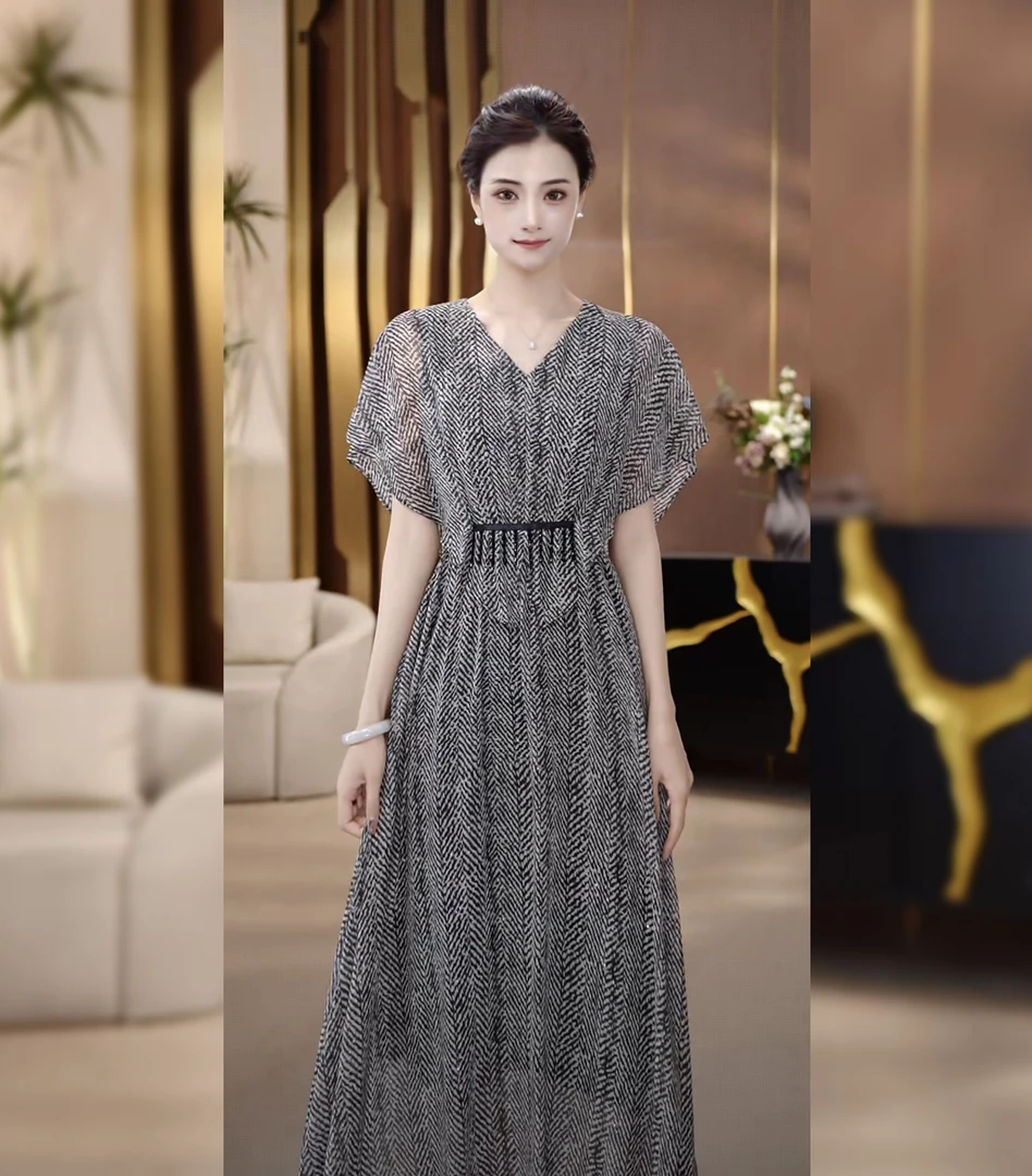 UNIQUE U:US【雅典娜编号69】通勤规则纹理抽褶假两件连衣裙252253