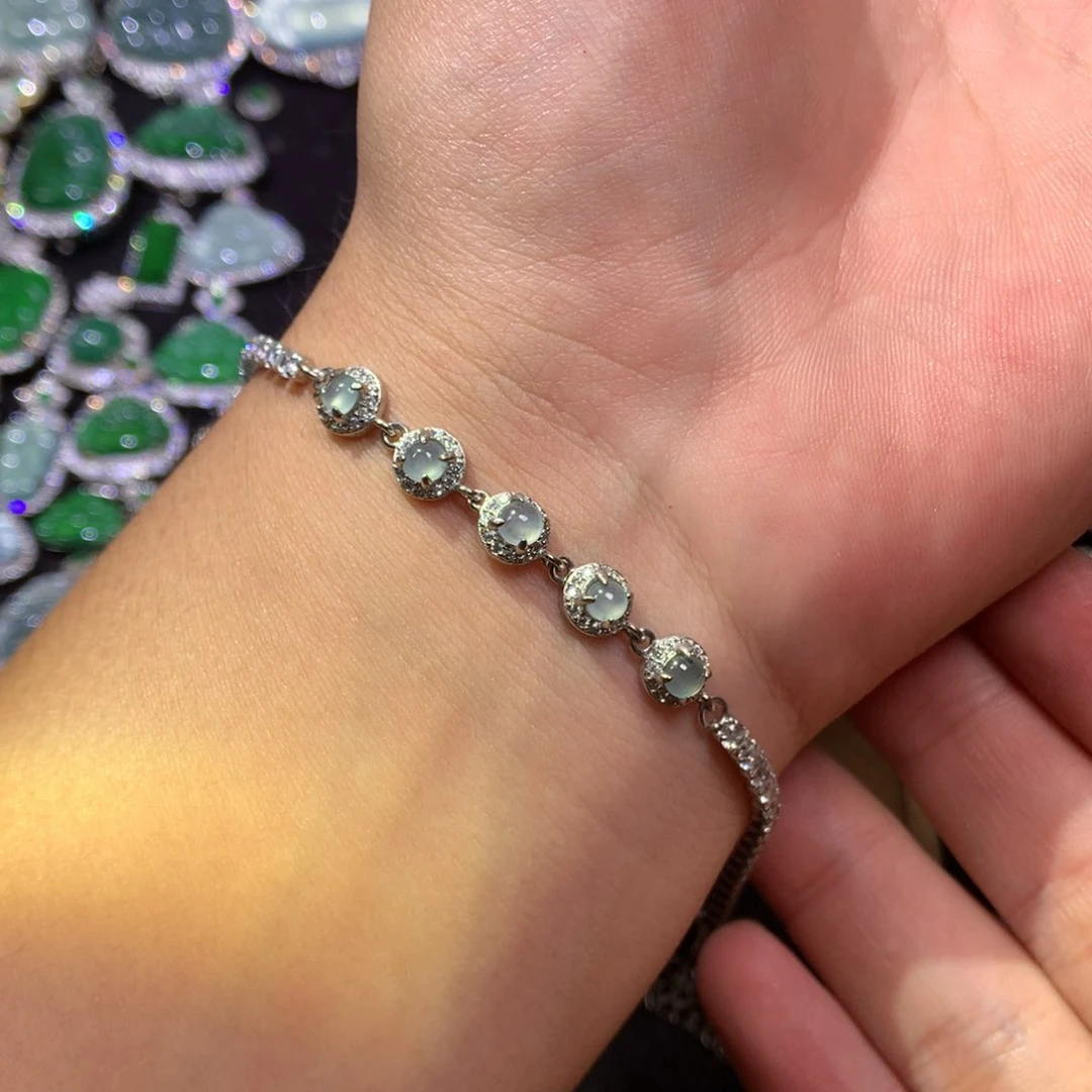 翡翠未镶嵌吊坠(赠链)766655677