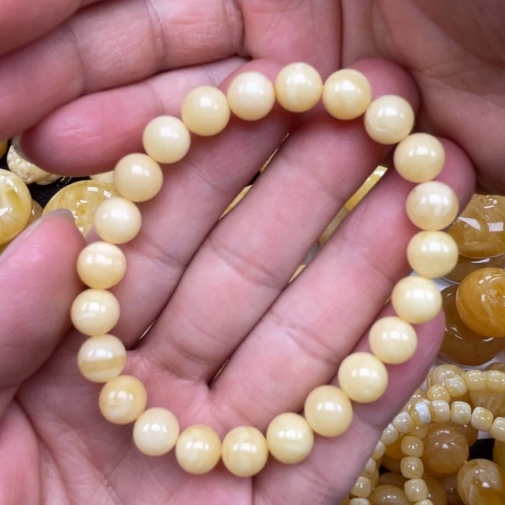 裸石蜜蜡未镶嵌蜜蜡8➕手串