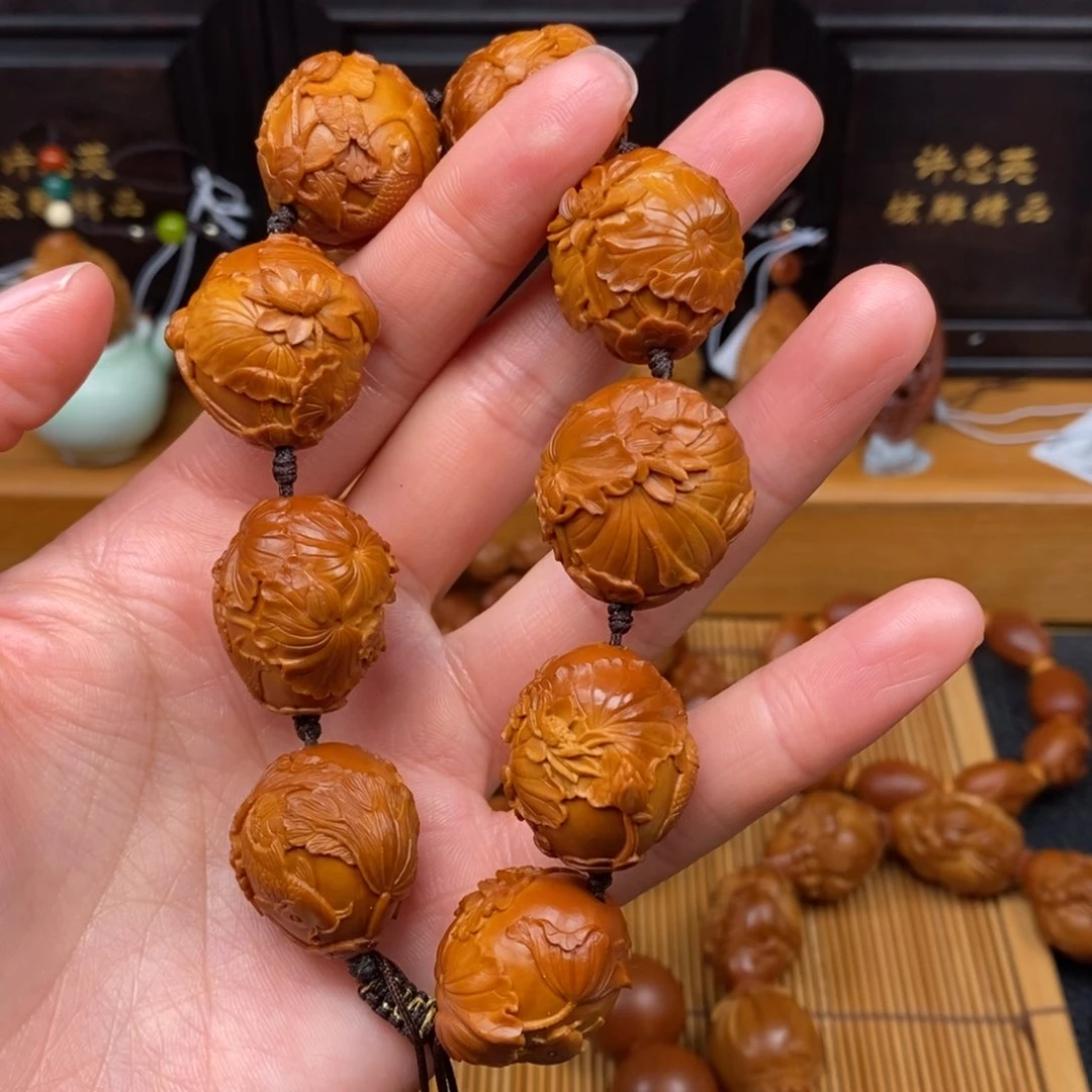 橄榄核手串许忠英老师荷塘月色