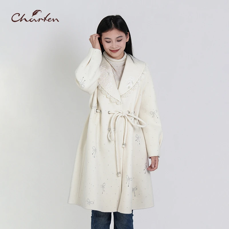 CHARFEN朝峰2025冬季新款时尚气质休闲复古设计师CFE5D100-1099V