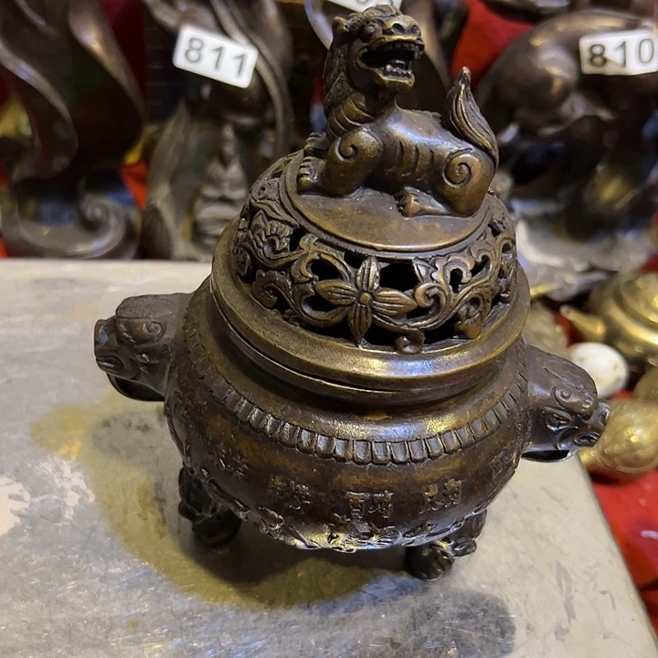 天***涯黄铜摆件，文房工艺品摆件