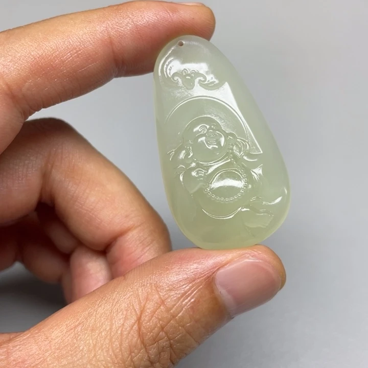 和田玉未镶嵌吊坠(不含链)沐*晨