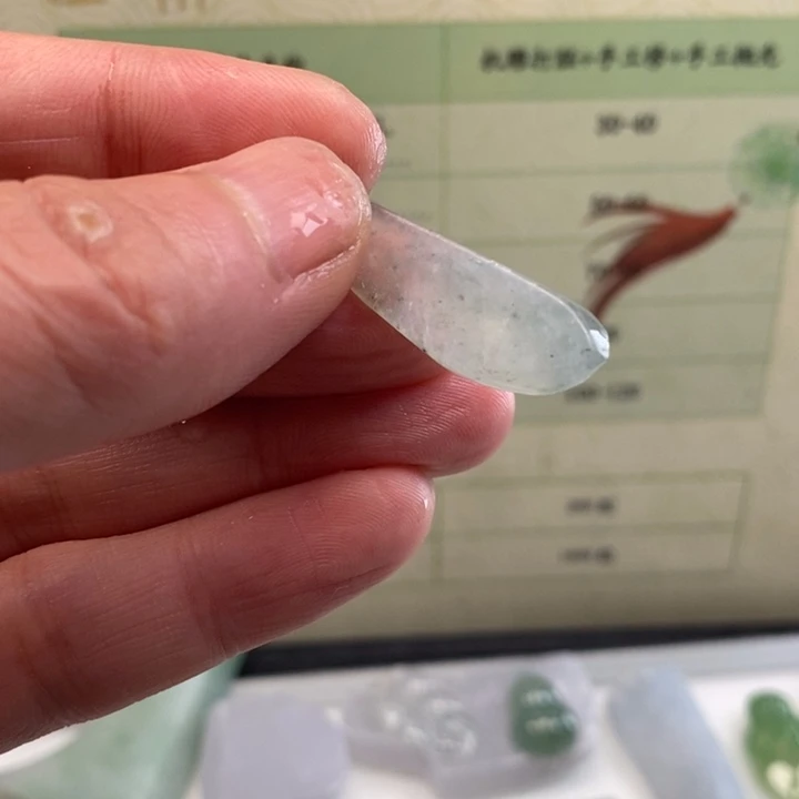颈饰未镶嵌翡翠缅甸翡翠A货边角