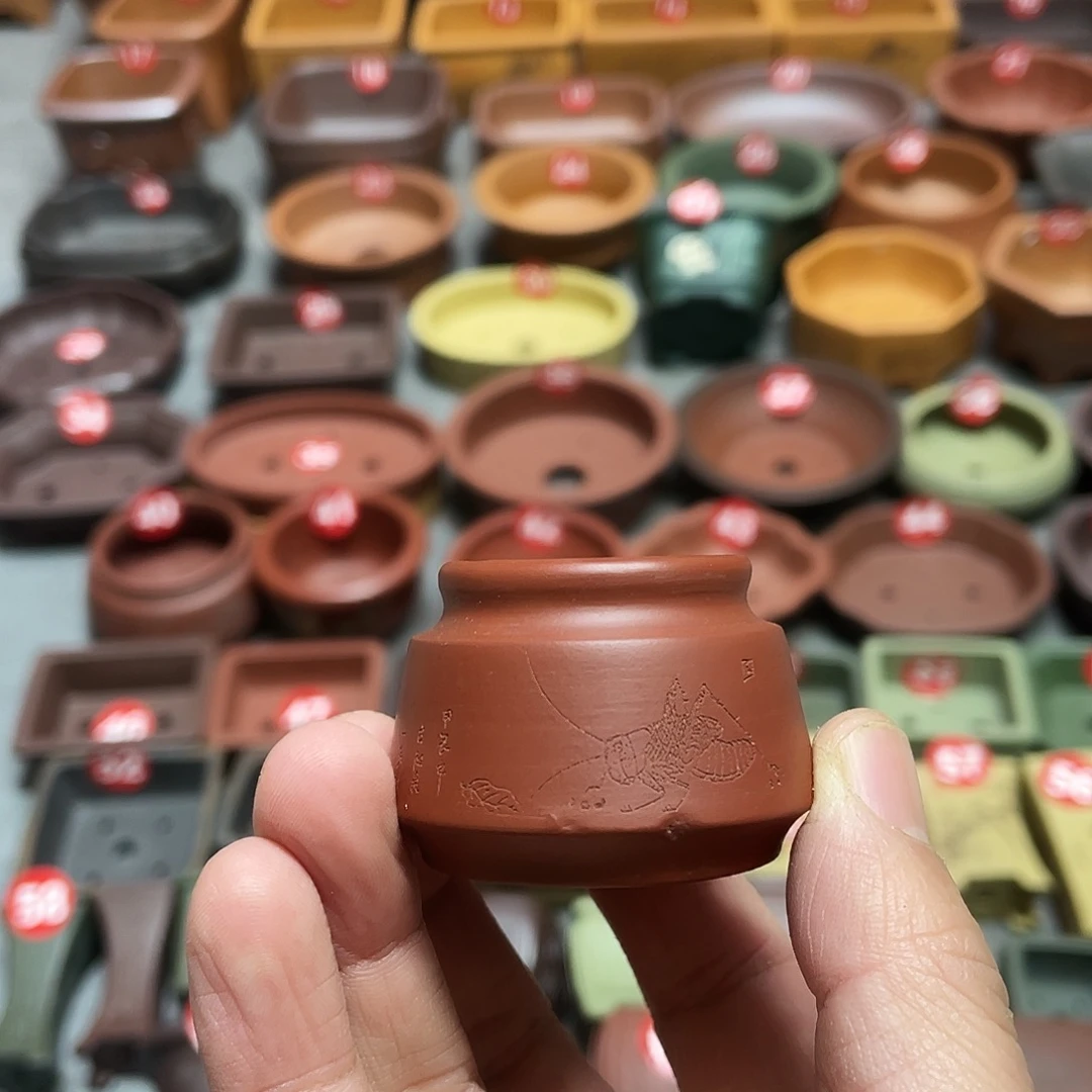 紫砂小盆3*2.5微瑕