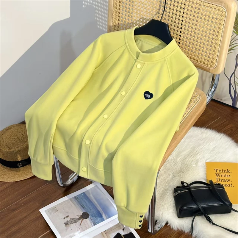 XIAOYOU-「韩系简约」2025早春新款女时尚休闲百搭棒球服外套O-Q813