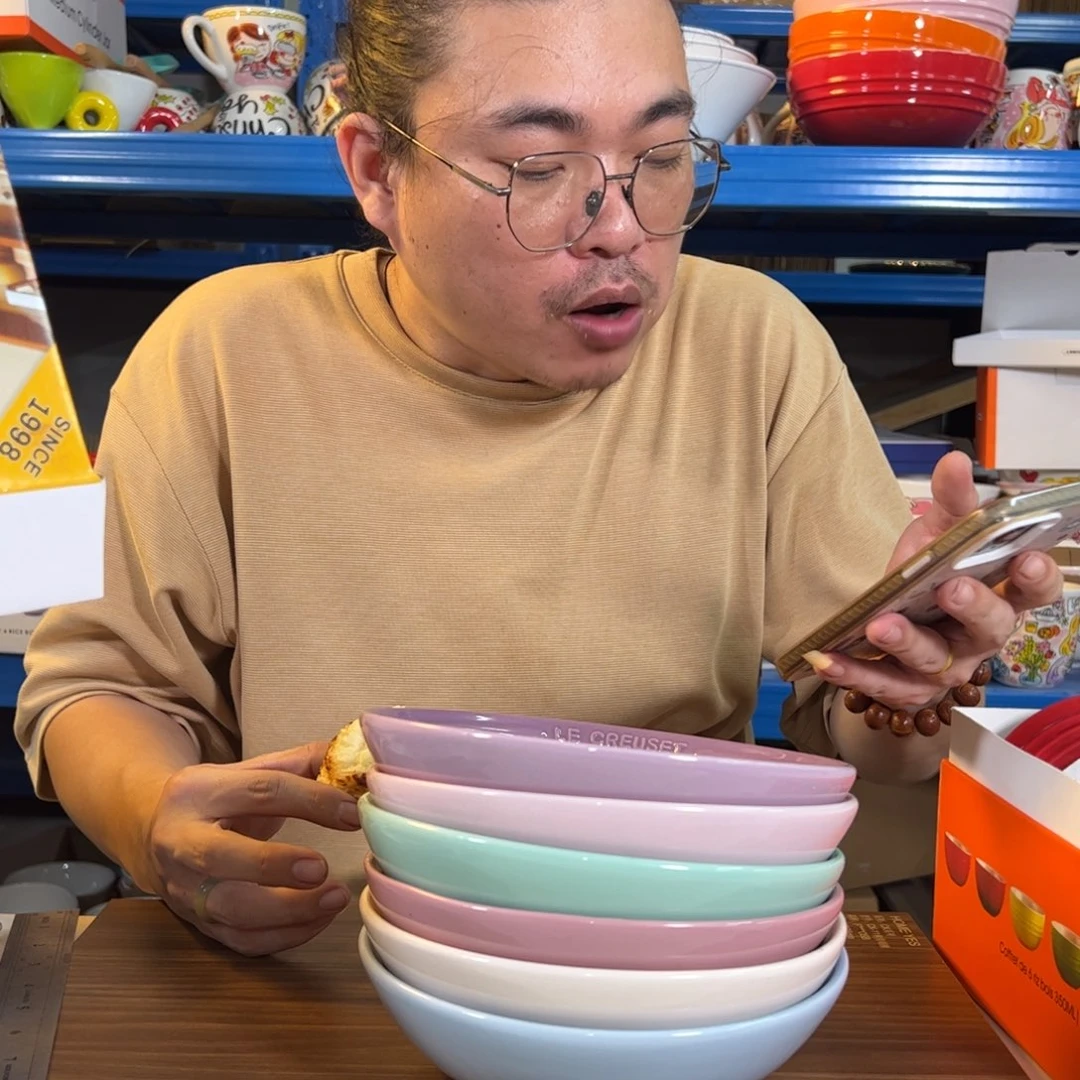 陶瓷紫罗兰燕麦碗