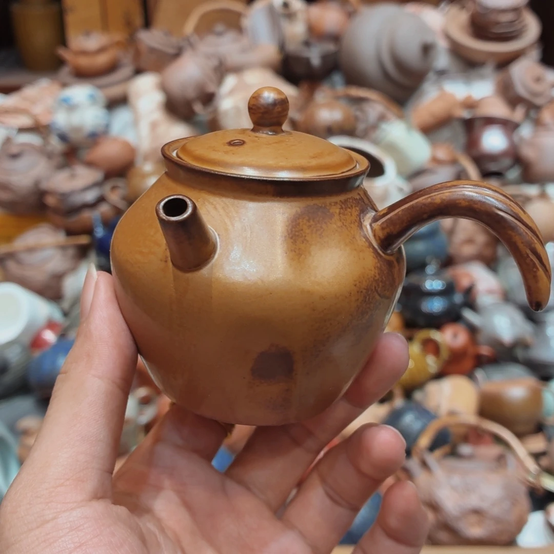柴烧老岩泥高温茶器皿