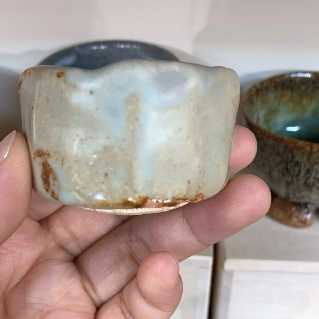 柴烧侘寂粗陶茶具