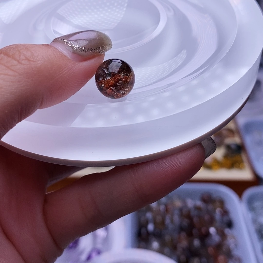 水晶天然水晶定制打孔不退不换未镶嵌