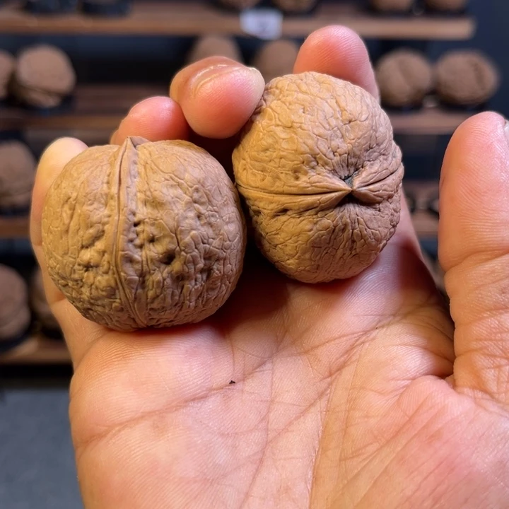 文玩核桃把件红旺云铁23号39mm