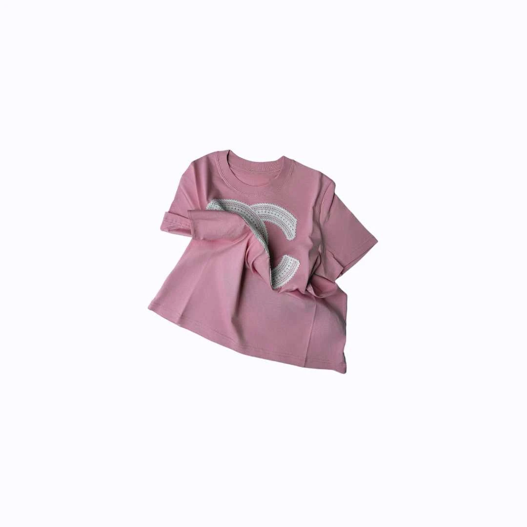 CC专柜高奢【邂逅】2025春夏新款宽松休闲百搭圆领短袖T恤