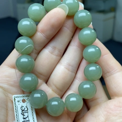 和田玉未镶嵌手链214