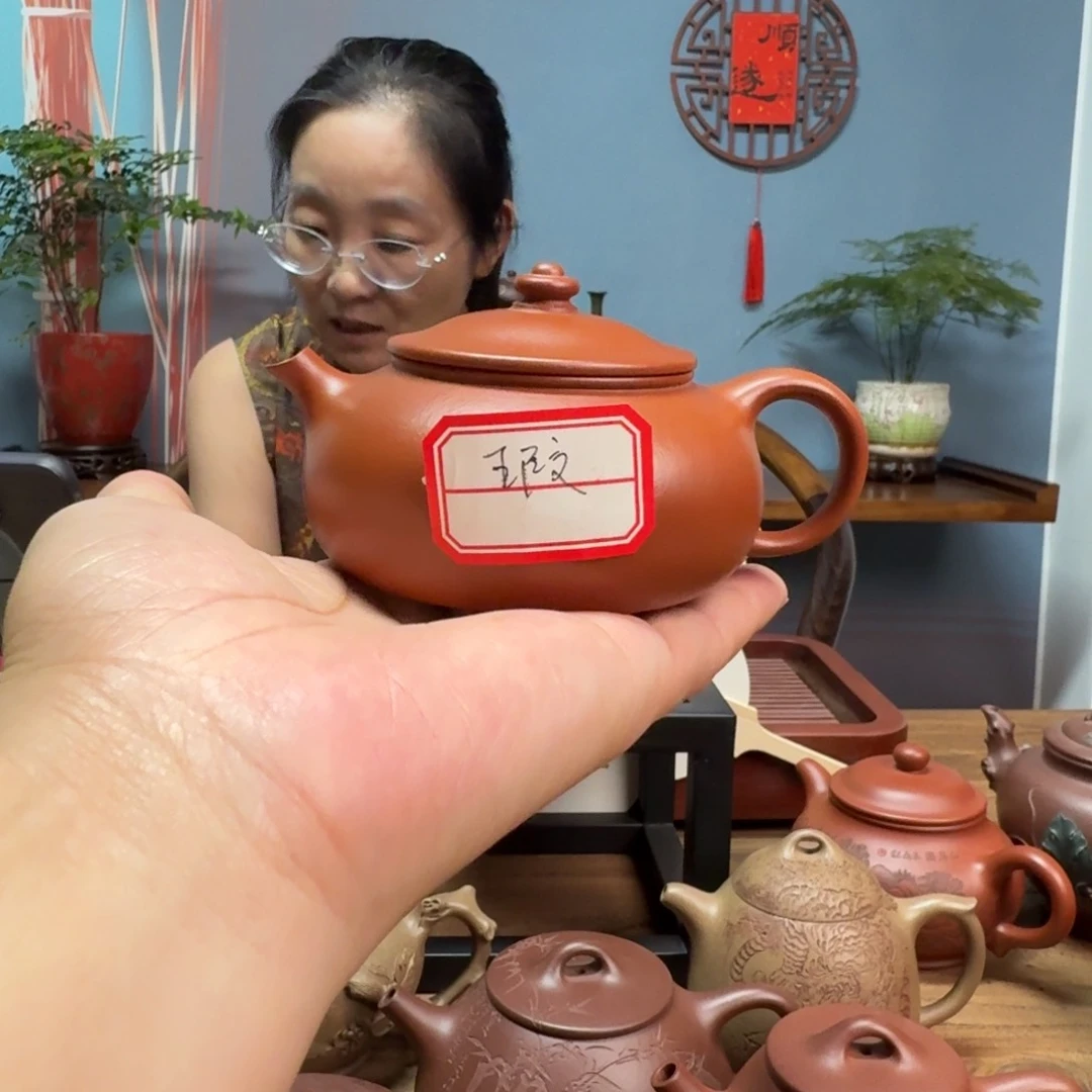 天***河茶壶朱泥朱泥寒江