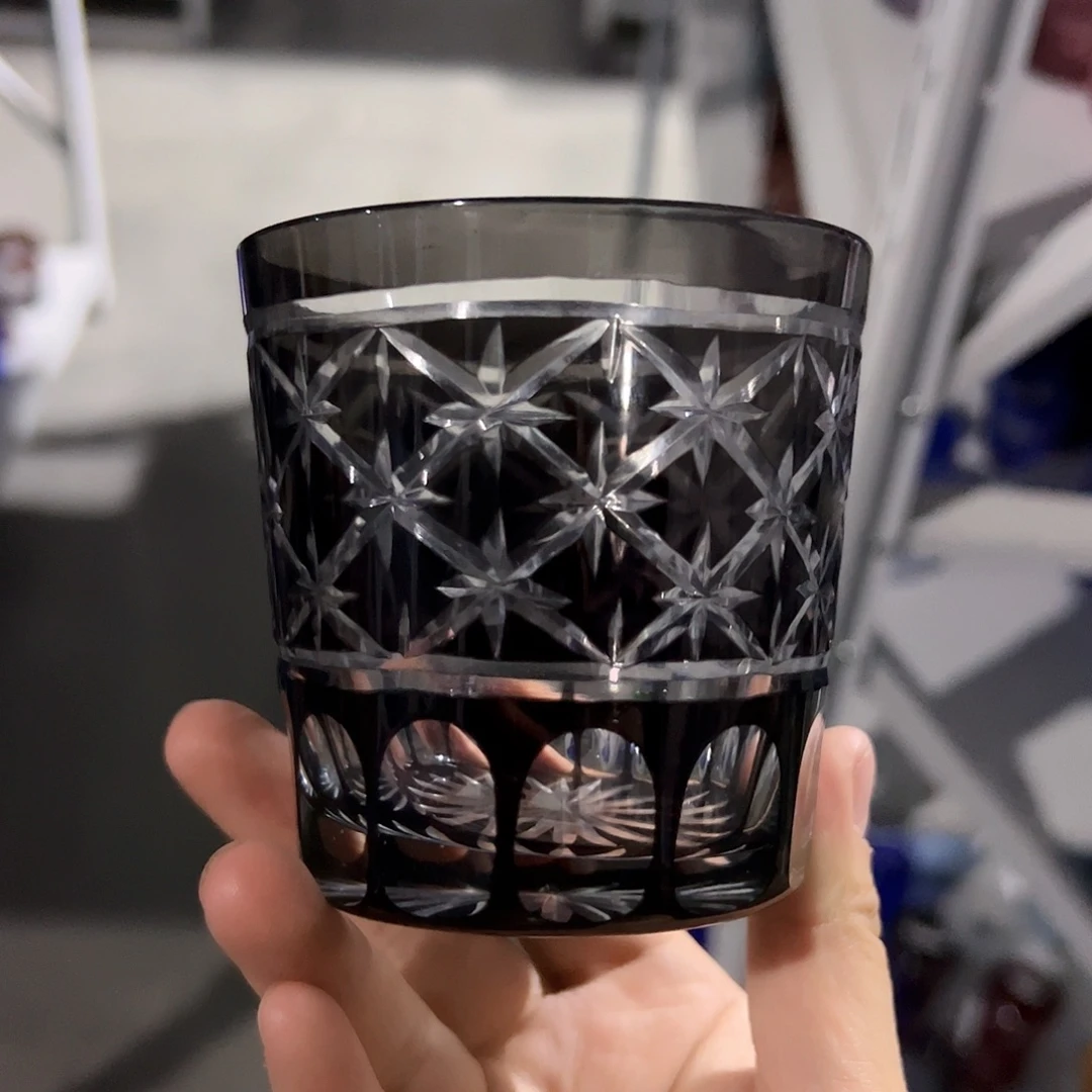 水晶玻璃高脚款微瑕一个