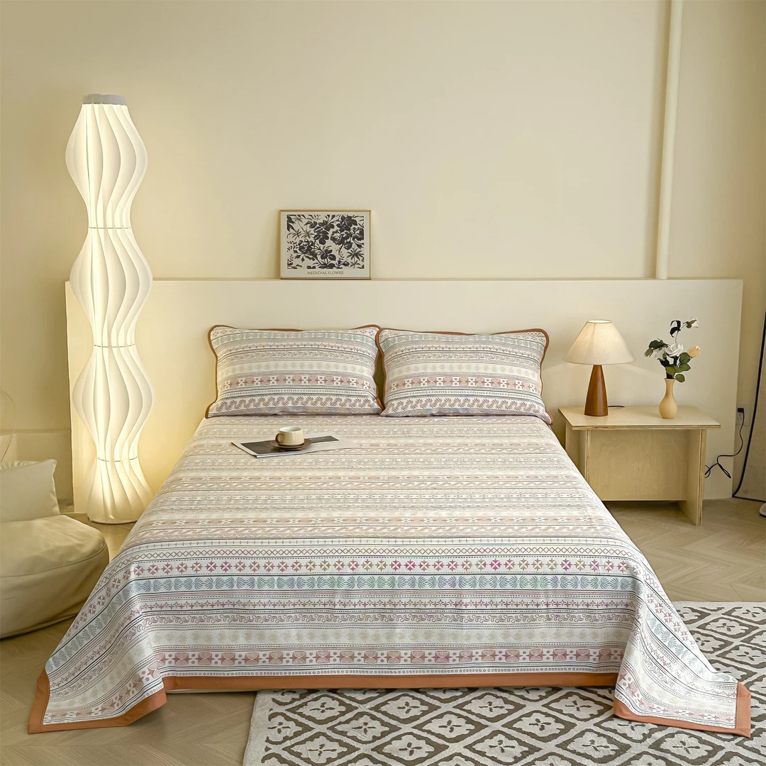 雅赞纯棉纱布软席四季通用成人可折叠可机洗吸汗透气母婴A类床单