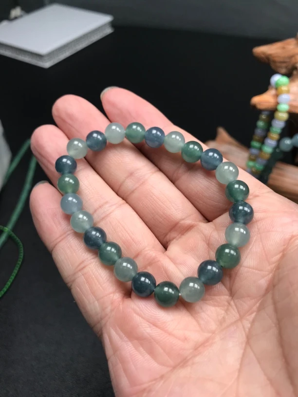 玉珠手串7-8mm女士时尚百搭