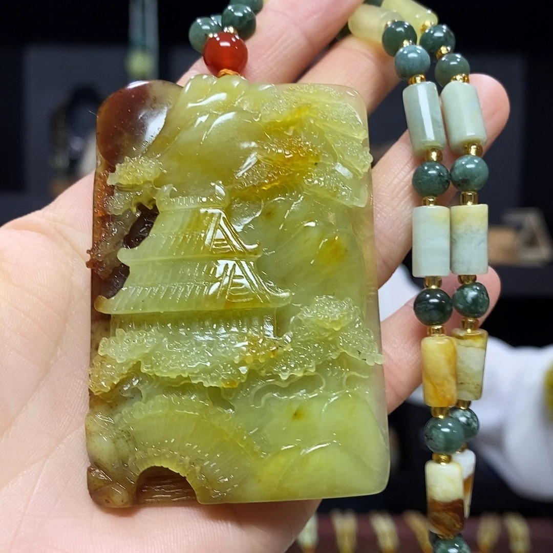 岫玉挂件吊坠未镶嵌