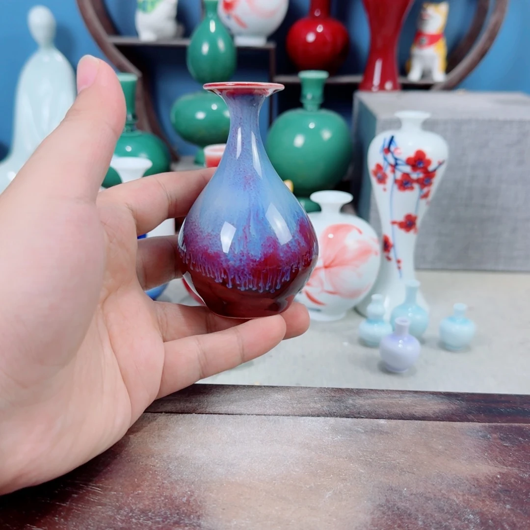 陶瓷手工小花器摆件