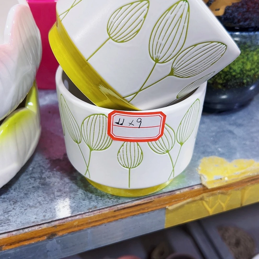 外贸尾单陶瓷花盆凑单10米包邮