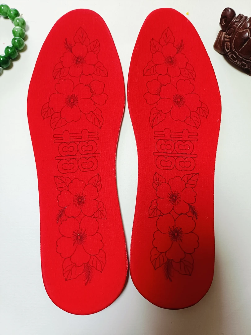 静儿纯手工吸汗夏季刺绣鞋垫纯棉鞋垫子半成品带全棉线带针顶针