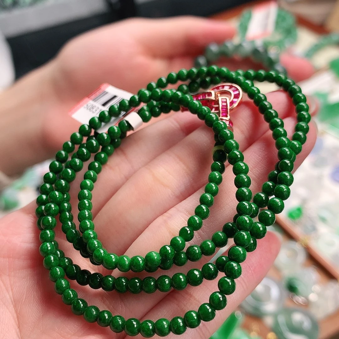 套链未镶嵌翡翠项链