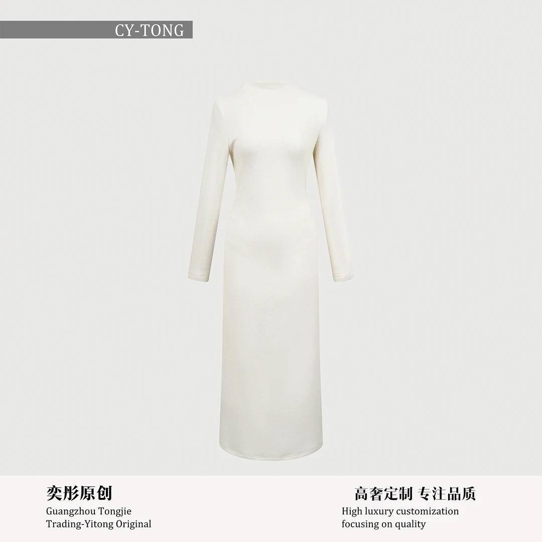 【彤姐原创】秋冬轻奢收腰时尚女款气质设计师款连衣裙TWLYQ4031