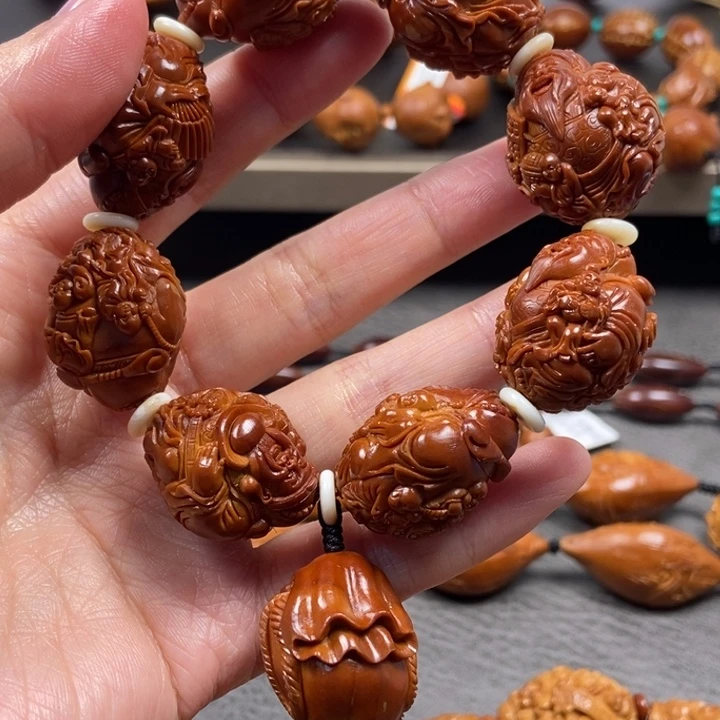 橄榄核手串/手链五子财神