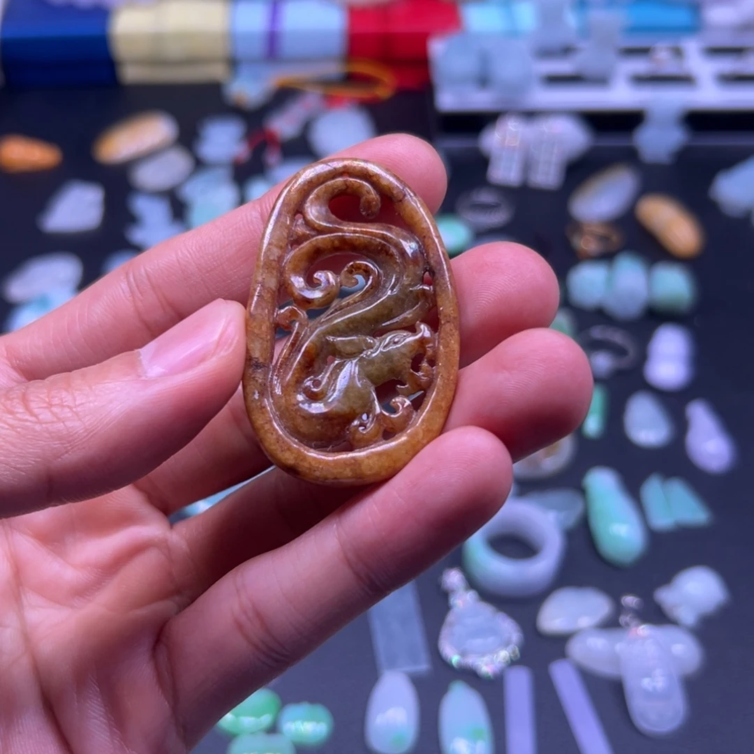 翡翠未镶嵌吊坠(不含链)