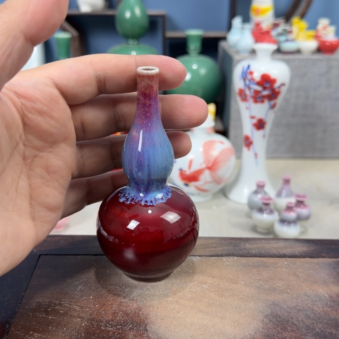 陶瓷手工小花器摆件