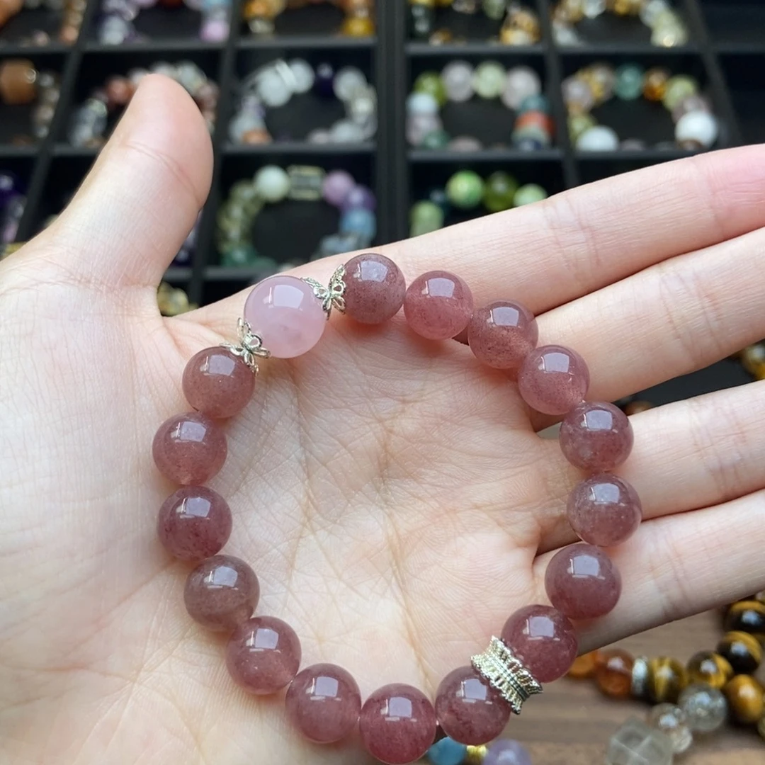 手链水晶合金草莓晶
