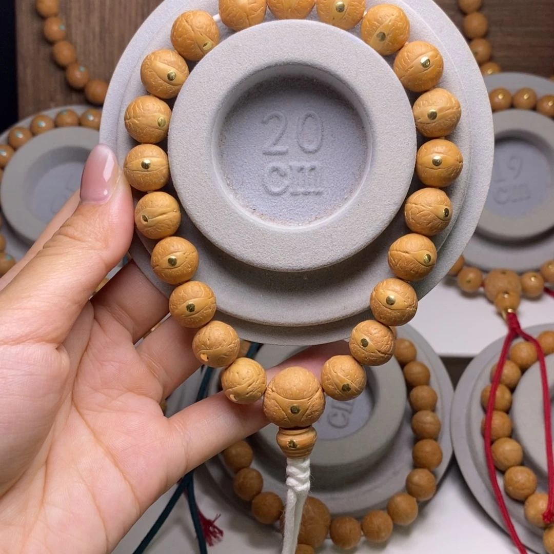 手串凤眼菩提12铜钉手串