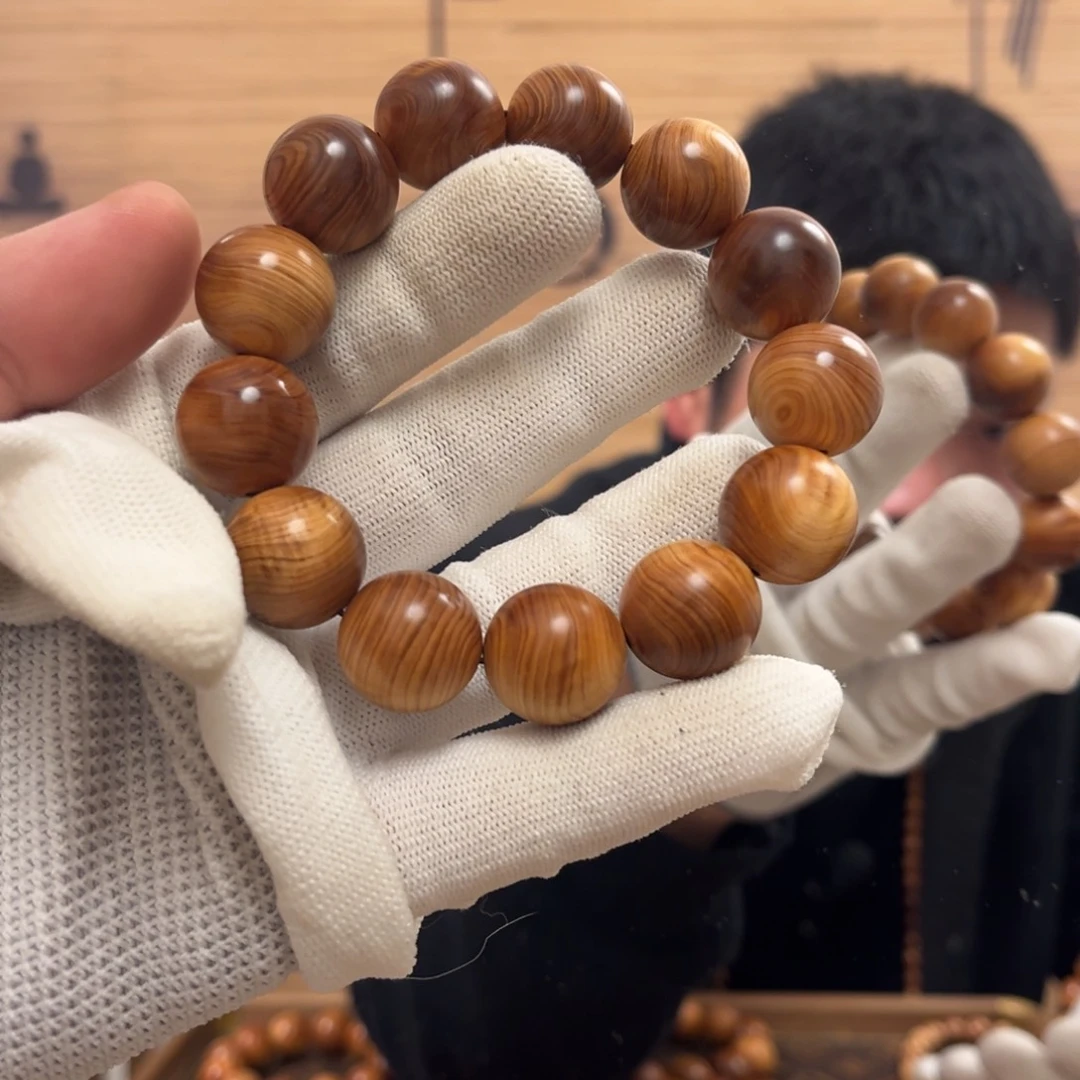 柏木（崖柏）手串/手链18黑油乱纹板根料药香味