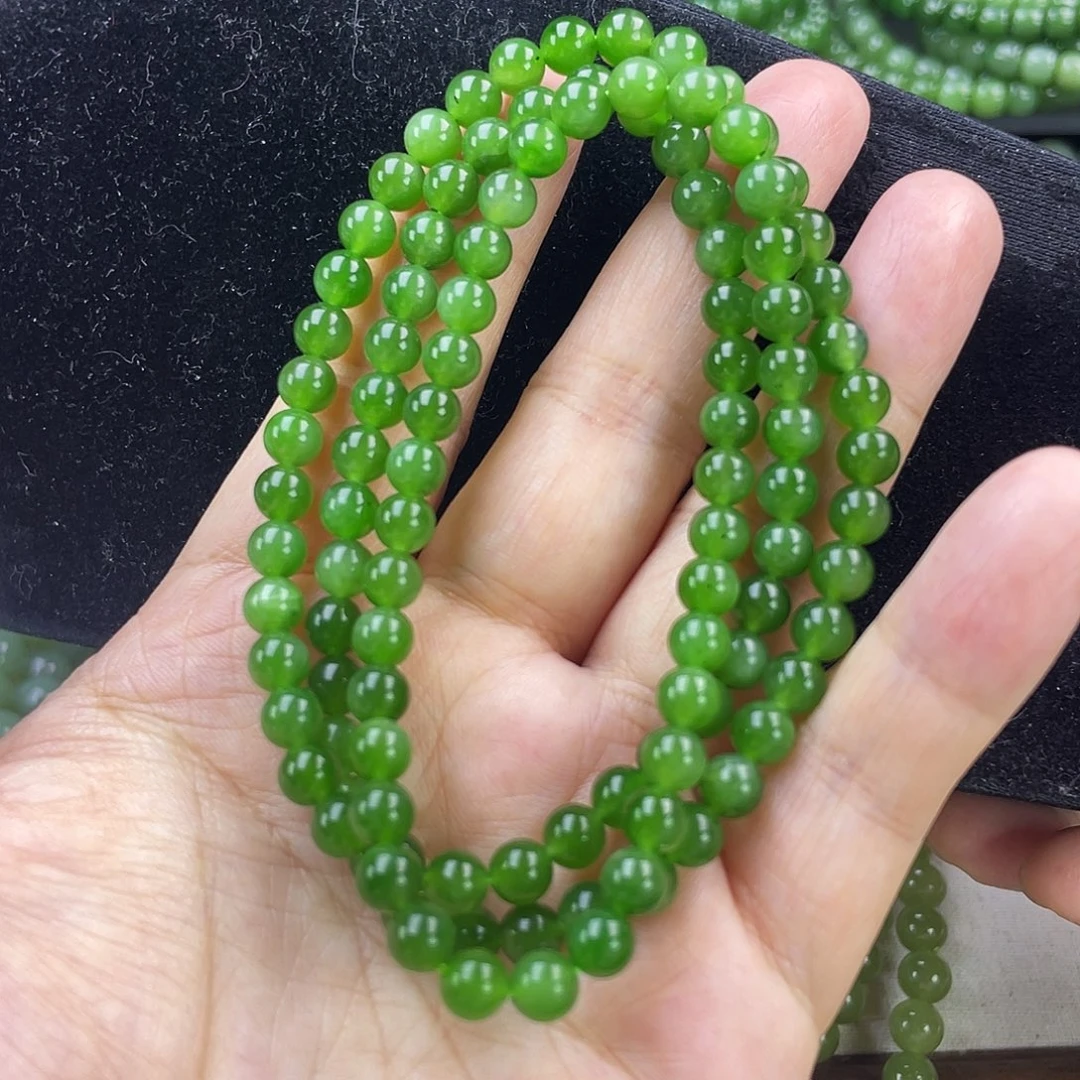 和田玉（碧玉）未镶嵌手链