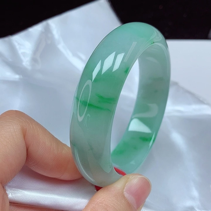 未镶嵌手镯翡翠55圈