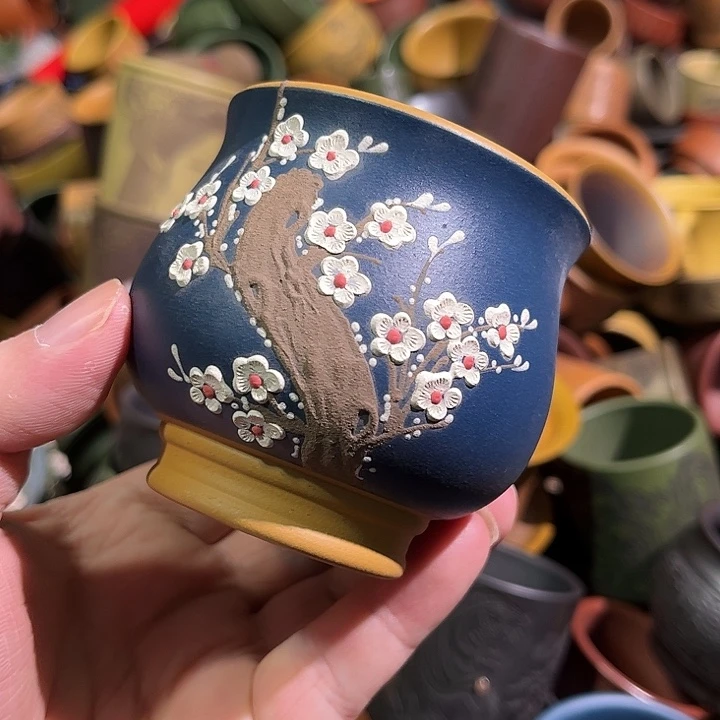 紫砂茶杯全手工紫砂主人杯