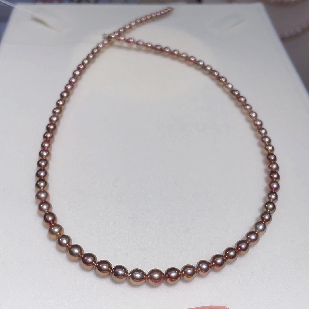停***士银S925镶嵌颈饰淡水珍珠