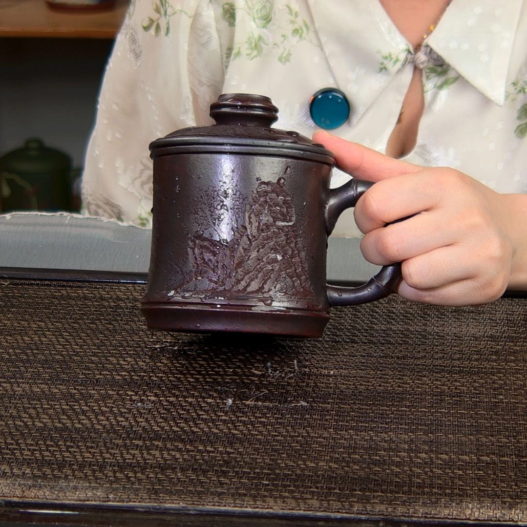 茶杯紫砂高货放漏