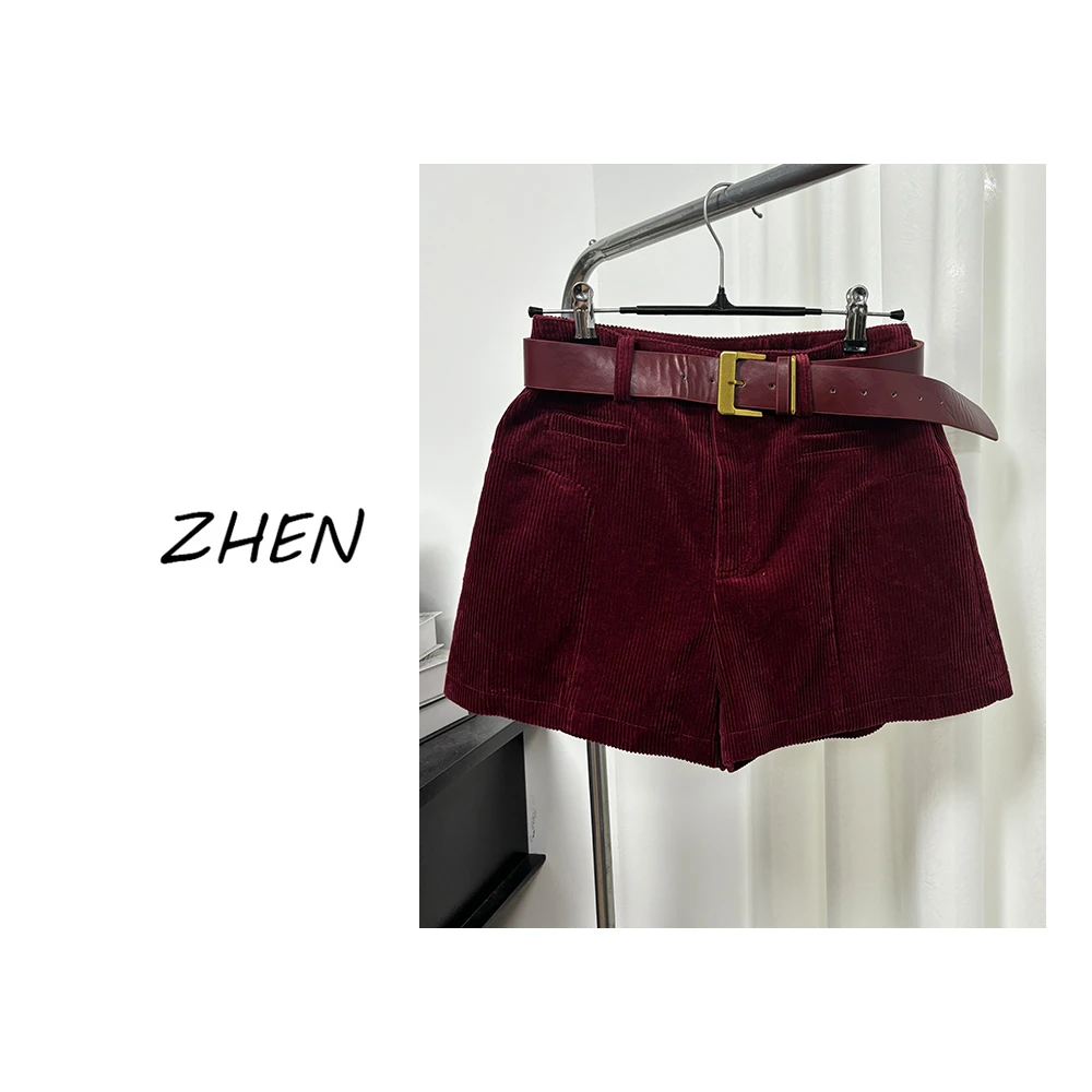 【ZHEN】K0910 2025新款短裤显瘦遮肉小众设计款