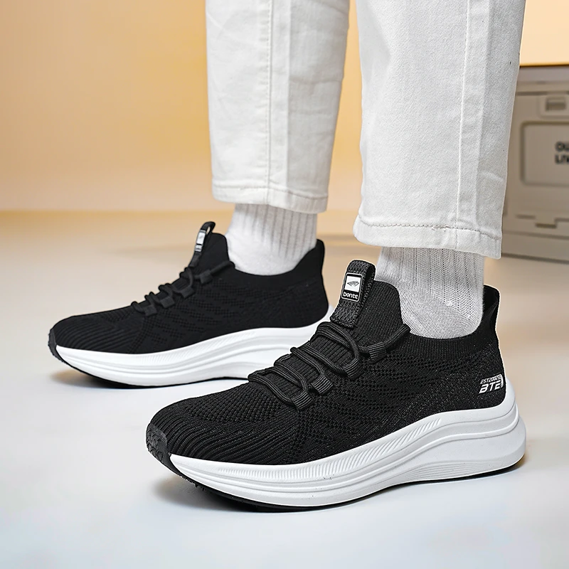 BTE/跑步鞋春季新款飞织网面运动鞋透气轻便跑步鞋男女同款IP
