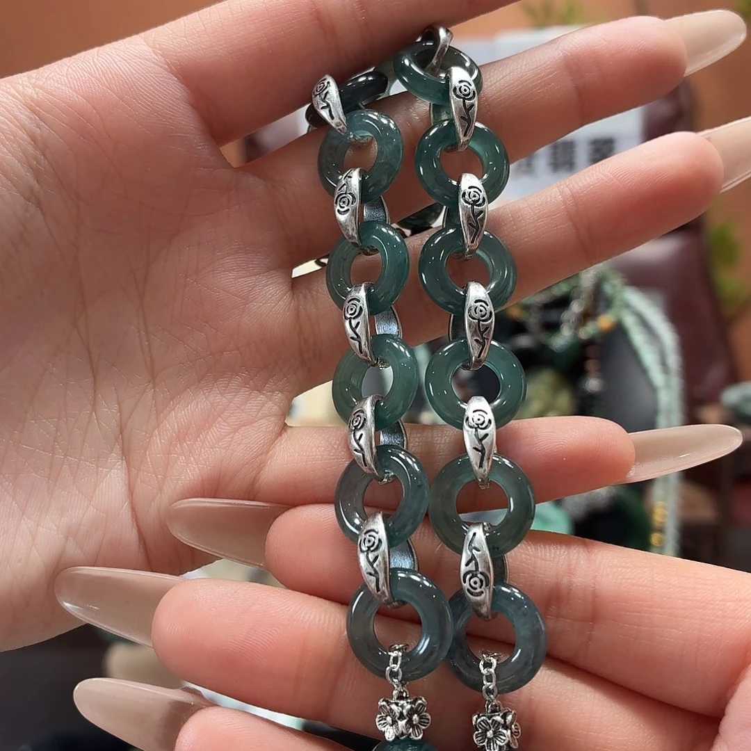 翡翠未镶嵌耳饰多样性发一手串