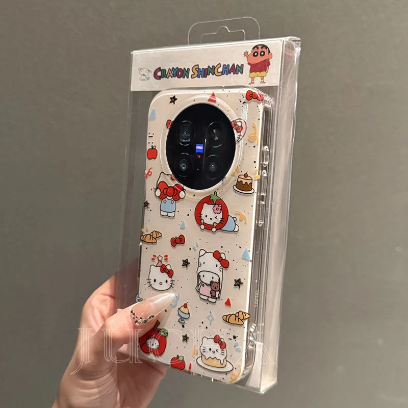 甜品KT猫适用华为vivox200s手机壳全包小众苹果16pro新款华为OPPO