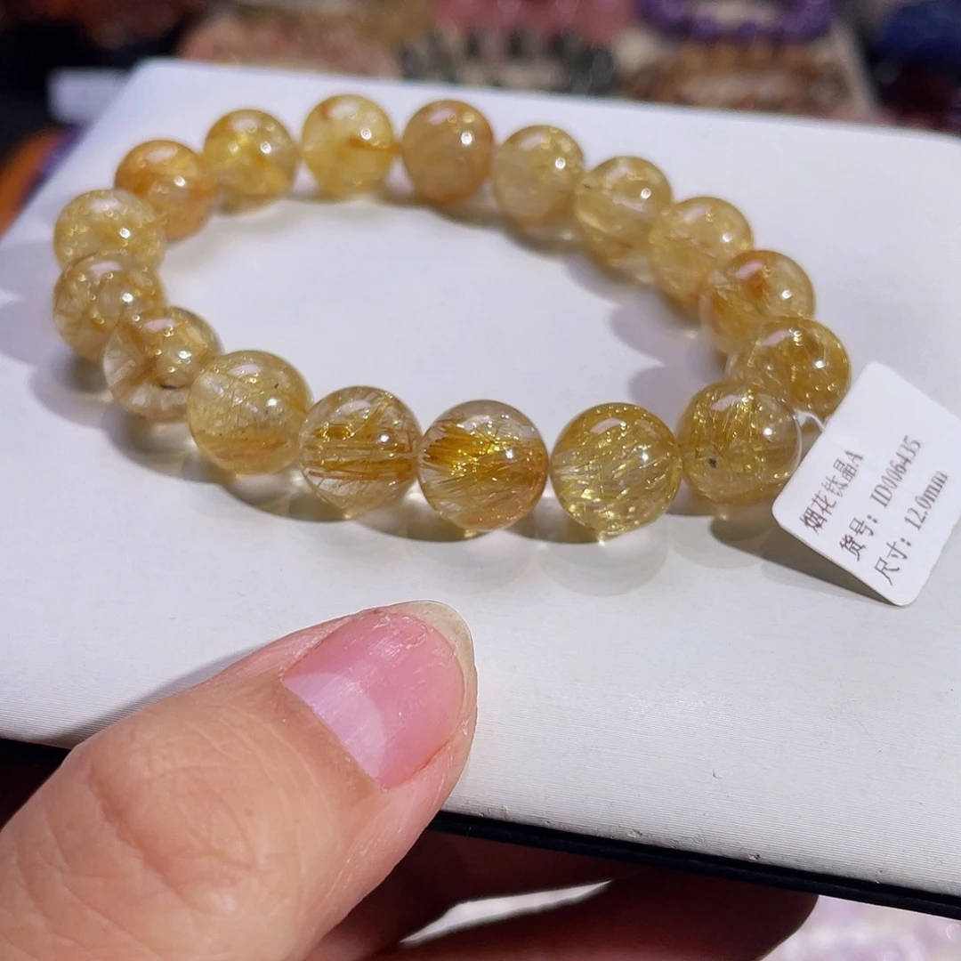 未镶嵌手链水晶烟花钛晶12mm