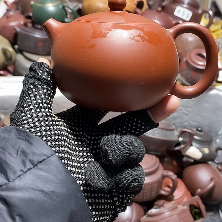 紫砂茶壶微瑕微笑