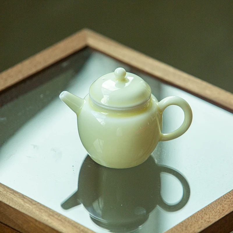 【慕白茶集】茶壶陶瓷功夫茶具月光白宝宝壶中式创意家用