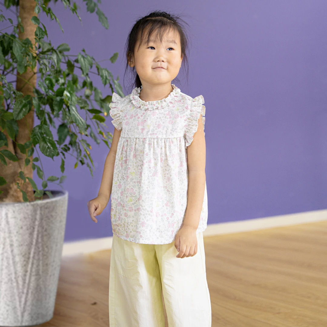 【云朵小葵】女童花边领洋气娃娃衫660267