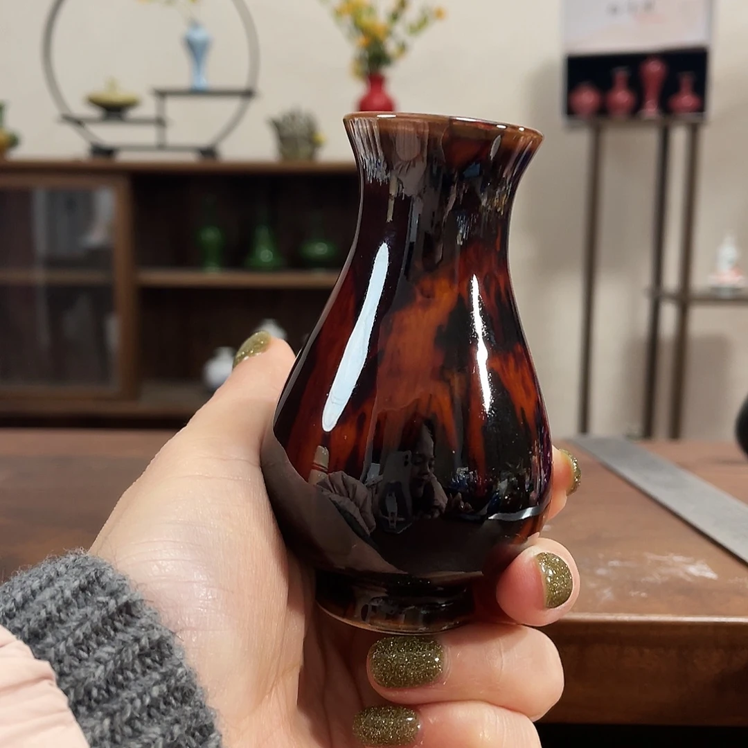 瓷片陶瓷艺术小花瓶