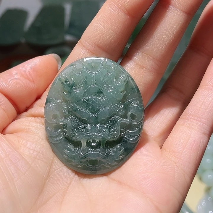 大***龙颈饰未镶嵌翡翠天然翡翠