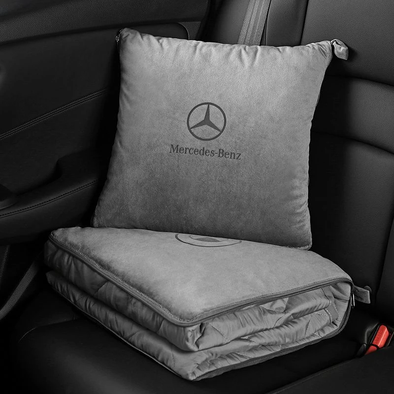 汽车抱枕被子两用二合一多功能靠垫车载车内用品加厚空调被