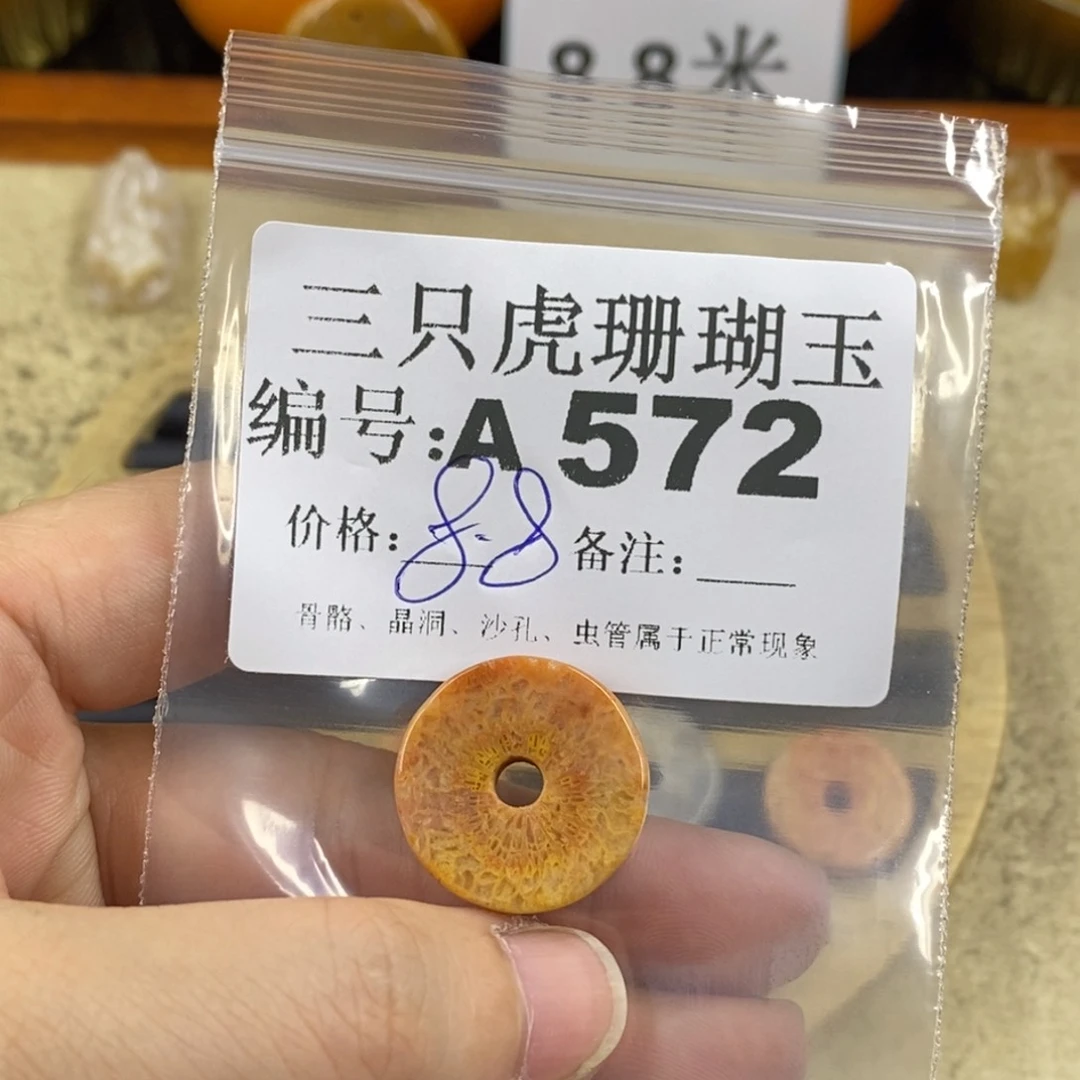 硅化珊瑚（珊瑚玉）1未镶嵌?****?